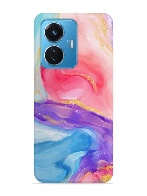 Watercolor Gradient Snap Case for Vivo T1 (44W) Zapvi