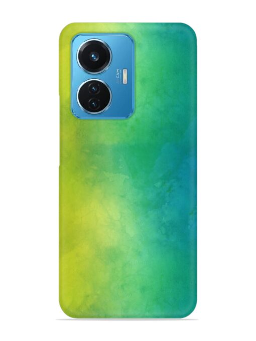 Yellow Green Gradient Snap Case for Vivo T1 (44W)