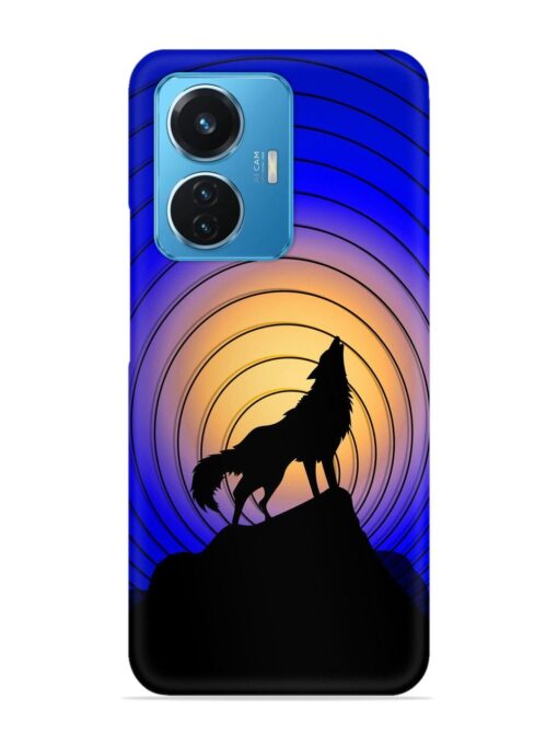 Fox Roaring Design Snap Case for Vivo T1 (44W) Zapvi