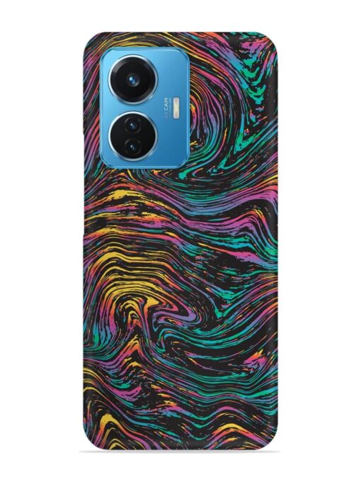 Abstract Liquid Colors Snap Case for Vivo T1 (44W) Zapvi