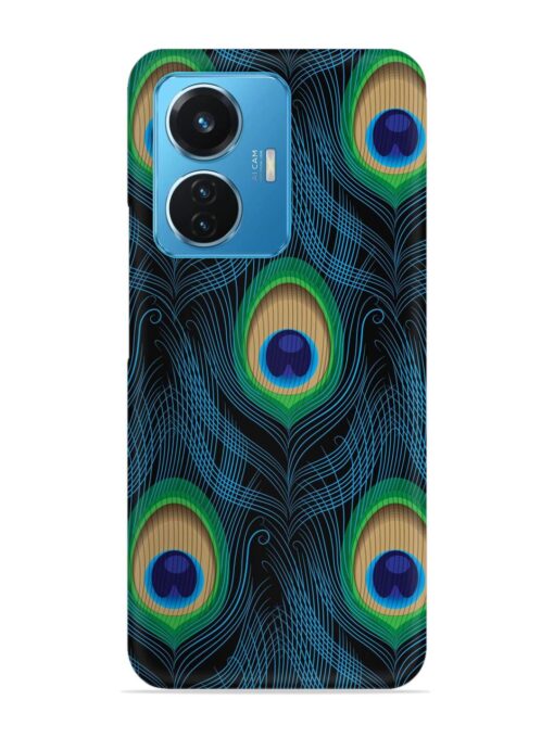 Seamless Pattern Peacock Snap Case for Vivo T1 (44W) Zapvi