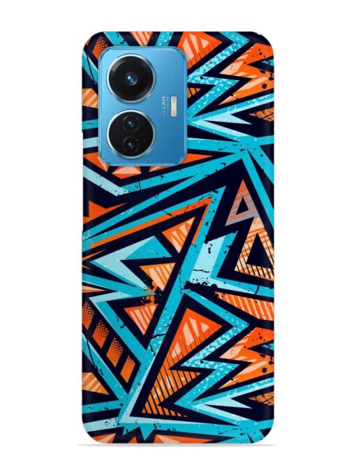 Abstract Seamless Grunge Snap Case for Vivo T1 (44W) Zapvi