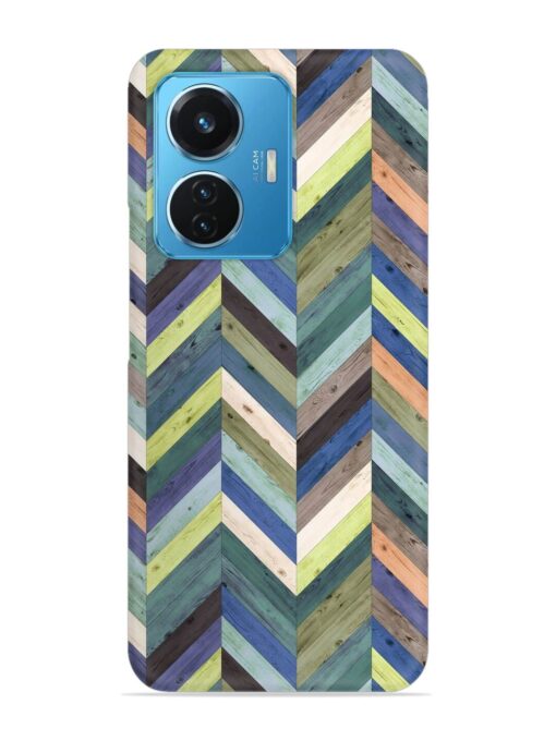 Chevron Random Color Snap Case for Vivo T1 (44W) Zapvi