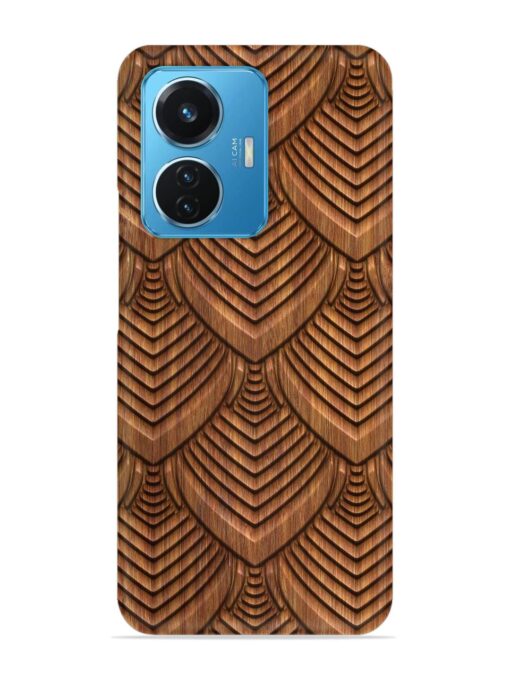 Carved Pattern On Snap Case for Vivo T1 (44W) Zapvi