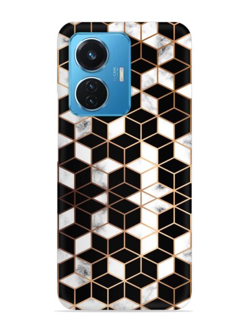 Vector Marble Texture Snap Case for Vivo T1 (44W) Zapvi