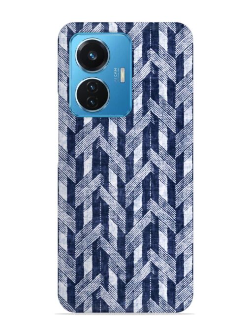 Abstract Herringbone Motif Snap Case for Vivo T1 (44W) Zapvi