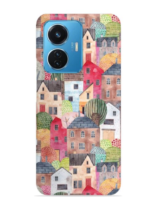 Abstract Seamless Pattern Snap Case for Vivo T1 (44W) Zapvi