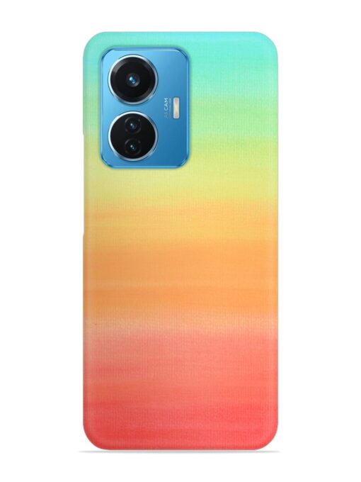 Background Sky Watercolor Snap Case for Vivo T1 (44W)