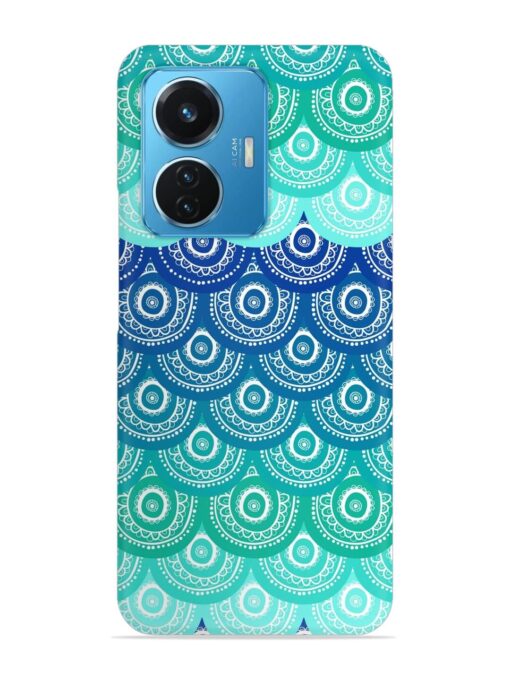 Ethnic Seamless Pattern Snap Case for Vivo T1 (44W)