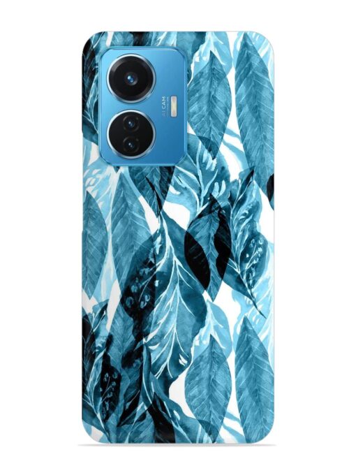 Leaves Pattern Jungle Snap Case for Vivo T1 (44W) Zapvi