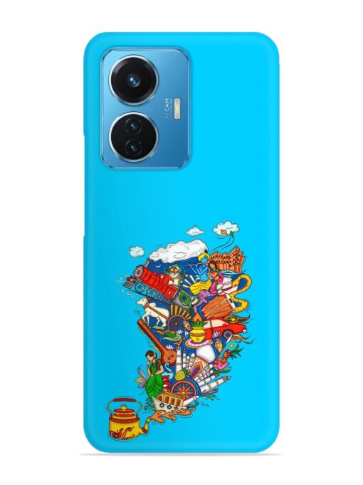 Vector Design Indian Snap Case for Vivo T1 (44W) Zapvi