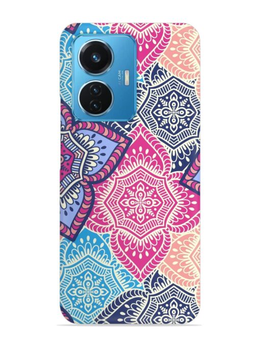 Ethnic Floral Seamless Snap Case for Vivo T1 (44W) Zapvi