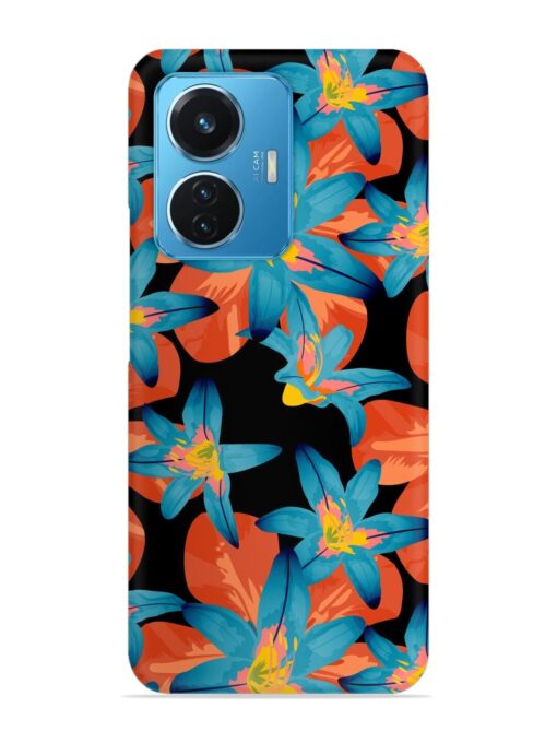 Philippine Flowers Seamless Snap Case for Vivo T1 (44W) Zapvi