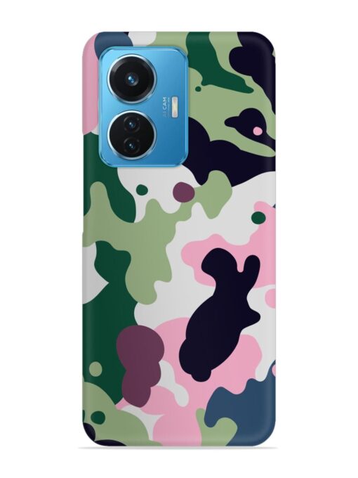 Seamless Funky Camouflage Snap Case for Vivo T1 (44W) Zapvi