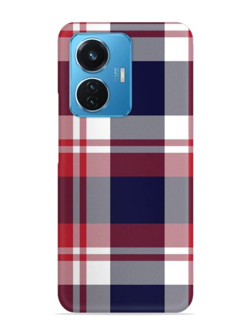 Classic Plaid Tartan Snap Case for Vivo T1 (44W) Zapvi