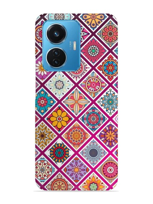 Seamless Tile Pattern Snap Case for Vivo T1 (44W) Zapvi