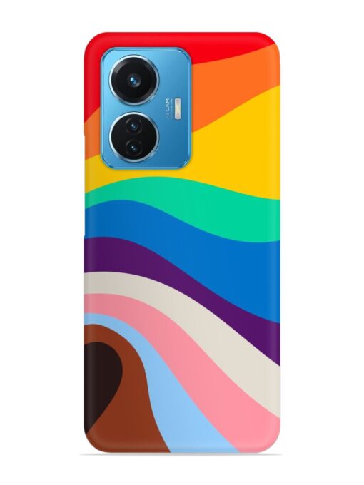 Minimal Pride Art Snap Case for Vivo T1 (44W) Zapvi