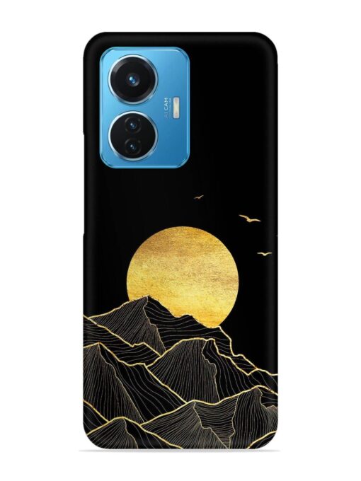 Golden Sunrise Snap Case for Vivo T1 (44W) Zapvi