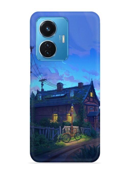 Beautiful Village House Snap Case for Vivo T1 (44W) Zapvi