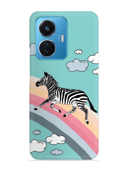 Running Zebra Snap Case for Vivo T1 (44W) Zapvi