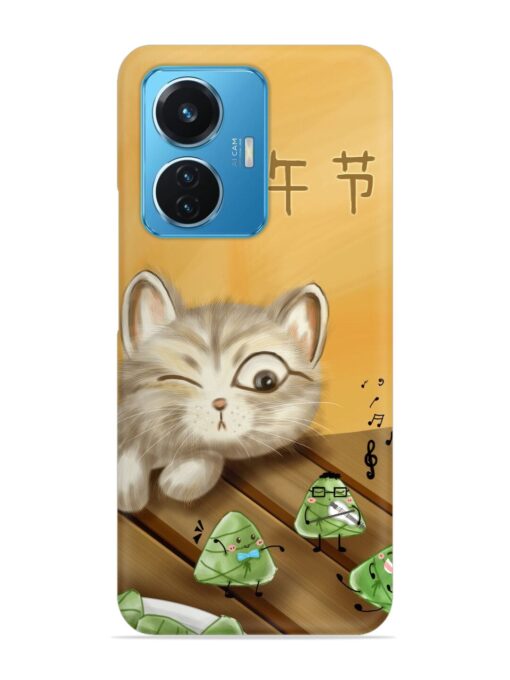 Cat Scorpion Dancing Snap Case for Vivo T1 (44W)