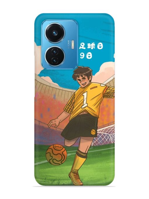 Soccer Kick Snap Case for Vivo T1 (44W)