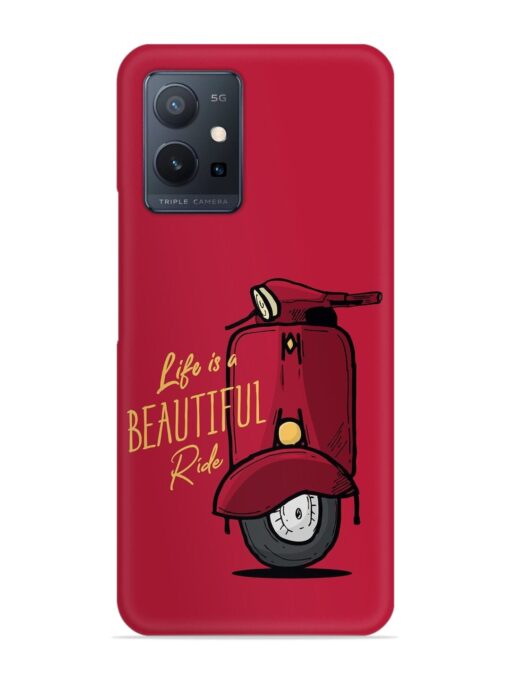 Life Is Beautiful Rides Snap Case for Vivo T1 (5G) Zapvi