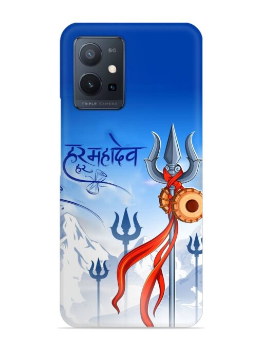 Har Har Mahadev Trishul Snap Case for Vivo T1 (5G) Zapvi