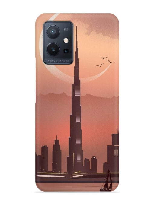 Landmark Burj Khalifa Snap Case for Vivo T1 (5G) Zapvi