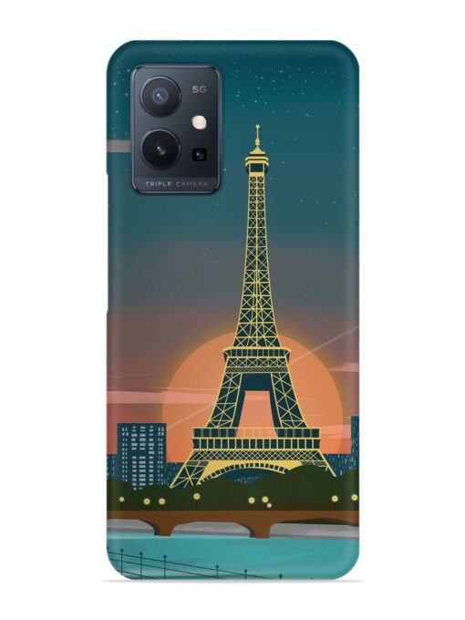 Scenery Architecture France Paris Snap Case for Vivo T1 (5G) Zapvi