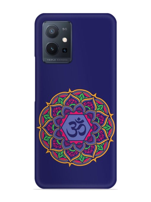 Om Mandala Art Blue Snap Case for Vivo T1 (5G)