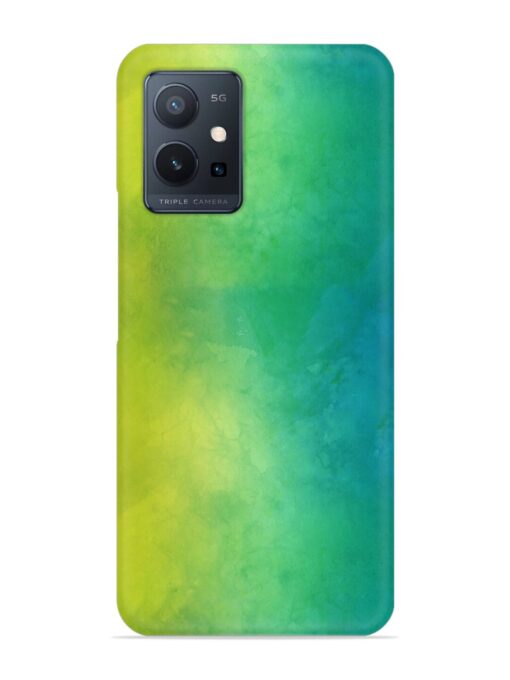 Yellow Green Gradient Snap Case for Vivo T1 (5G) Zapvi