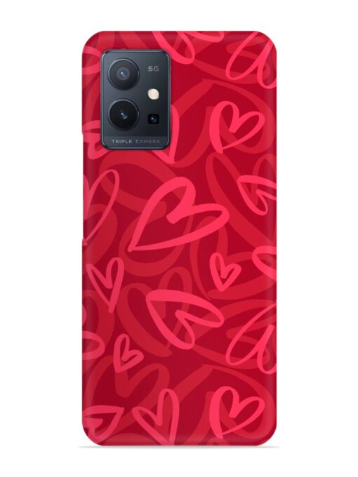 Seamless Romantic Pattern Snap Case for Vivo T1 (5G) Zapvi