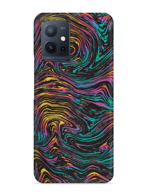 Abstract Liquid Colors Snap Case for Vivo T1 (5G)