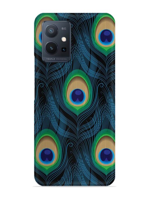 Seamless Pattern Peacock Snap Case for Vivo T1 (5G)