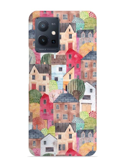 Abstract Seamless Pattern Snap Case for Vivo T1 (5G)