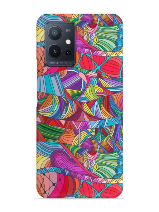 Seamless Patterns Hand Drawn Snap Case for Vivo T1 (5G) Zapvi