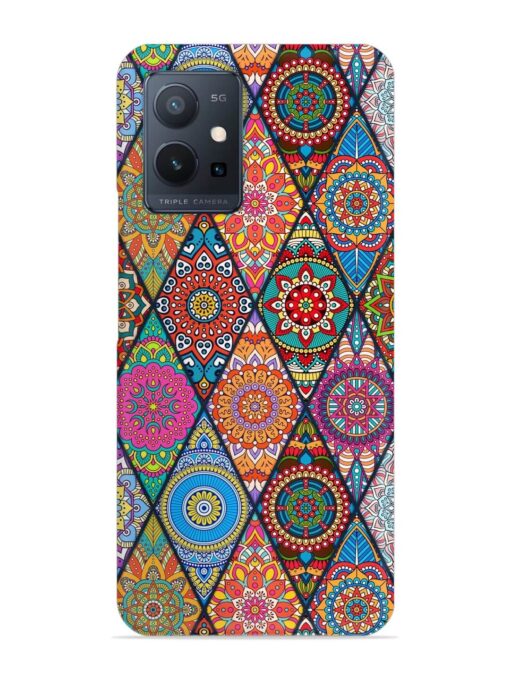 Seamless Tile Pattern Snap Case for Vivo T1 (5G) Zapvi