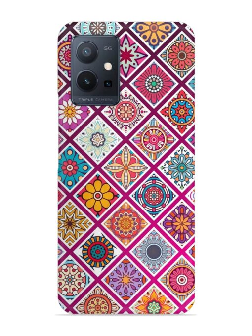 Seamless Tile Pattern Snap Case for Vivo T1 (5G) Zapvi