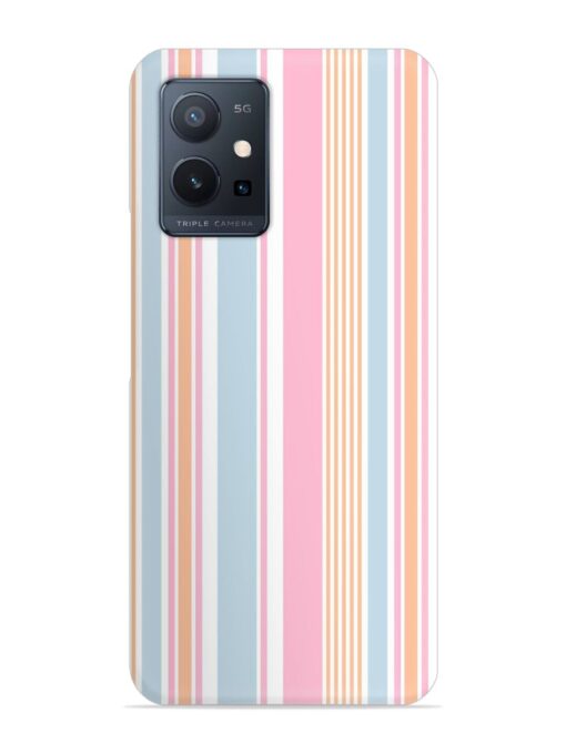 Stripe Seamless Pattern Snap Case for Vivo T1 (5G)