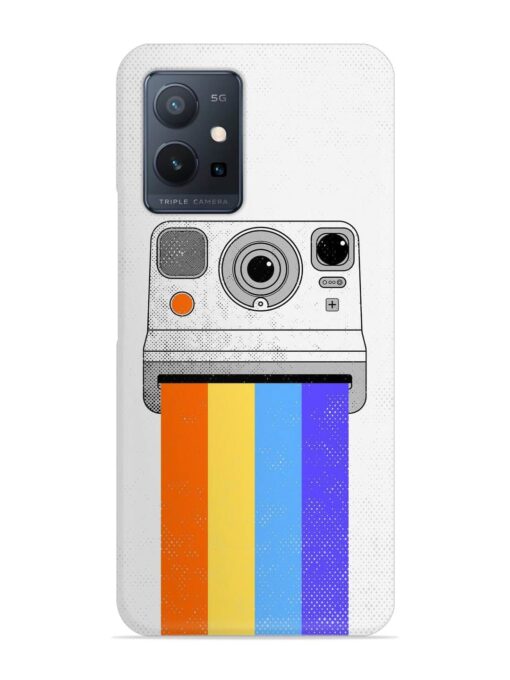 Retro Camera Art Snap Case for Vivo T1 (5G)