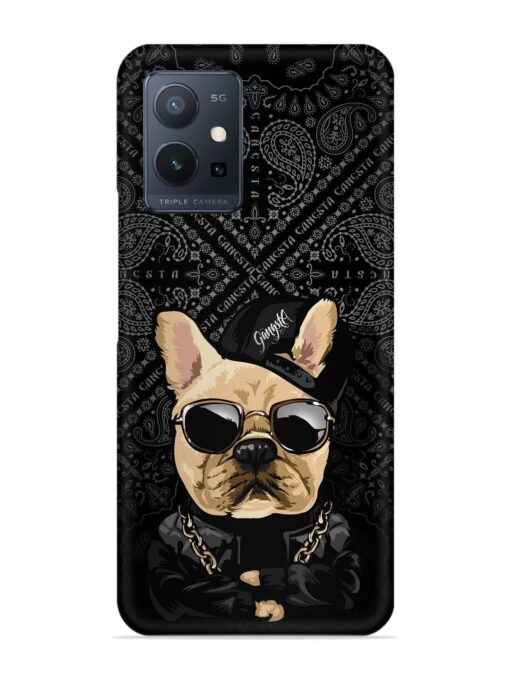 Gangsta Cool Sunglasses Dog Snap Case for Vivo T1 (5G) Zapvi