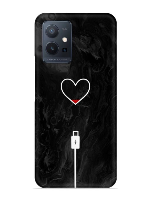 Heart Charging Vector Snap Case for Vivo T1 (5G) Zapvi