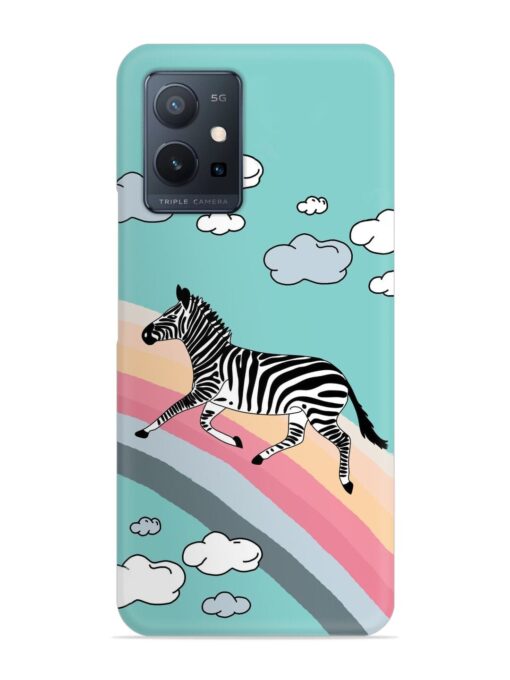 Running Zebra Snap Case for Vivo T1 (5G)