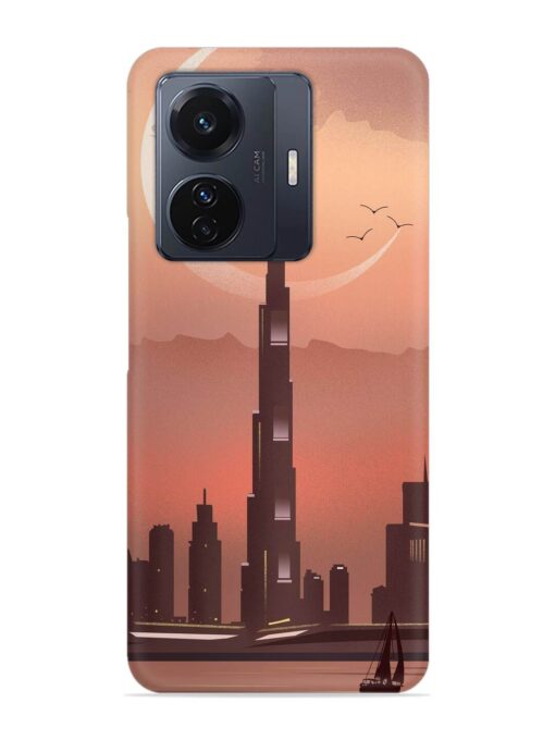 Landmark Burj Khalifa Snap Case for Vivo T1 Pro (5G)