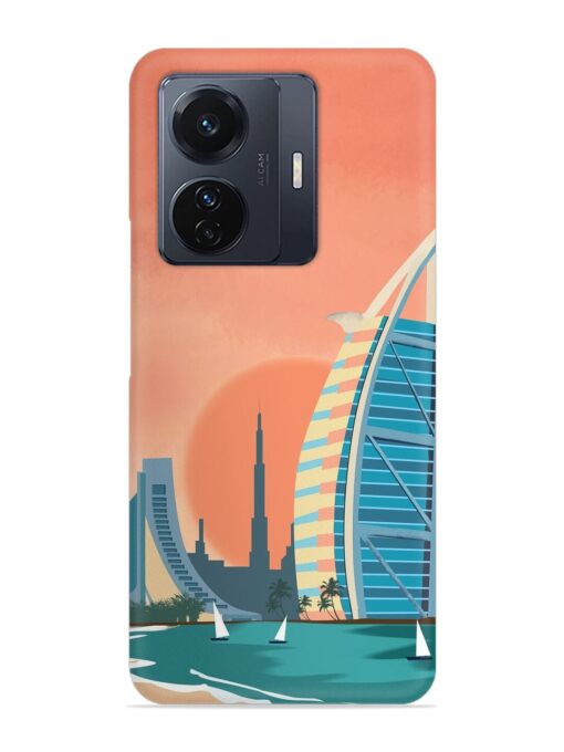 Dubai Architectural Scenery Snap Case for Vivo T1 Pro (5G)