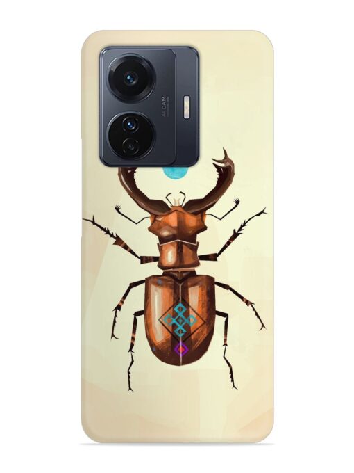 Stag Beetle Vector Snap Case for Vivo T1 Pro (5G) Zapvi