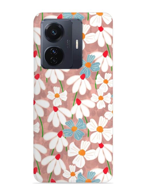 Abstract Petal Flowers Snap Case for Vivo T1 Pro (5G)