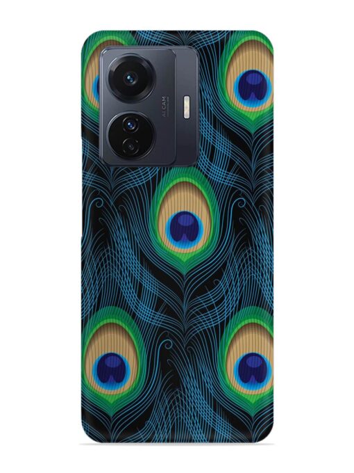 Seamless Pattern Peacock Snap Case for Vivo T1 Pro (5G)