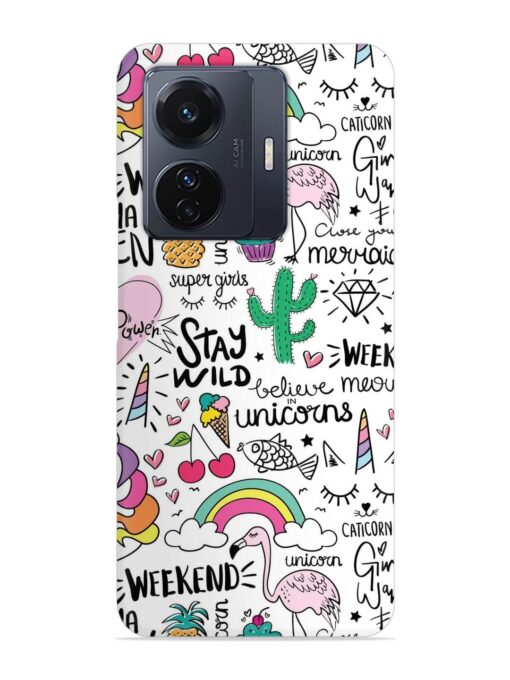 Unicorn Ice Cream Snap Case for Vivo T1 Pro (5G)